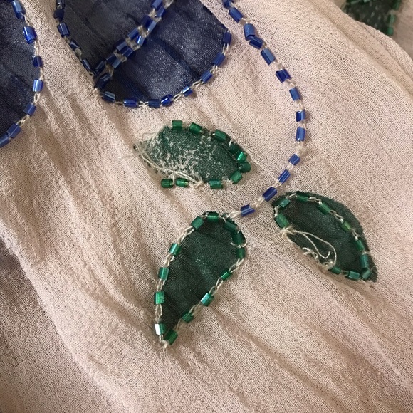 REISS Beaded Top Blouse Cut Out Tie Back Size 6 - Picture 16 of 16